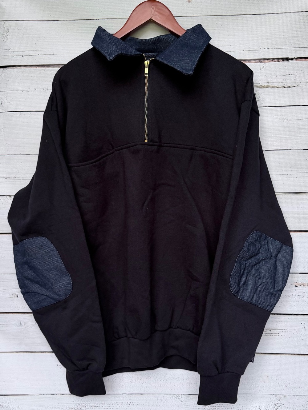 VINTAGE GAME Workwear 2XL Black Quarter Zip